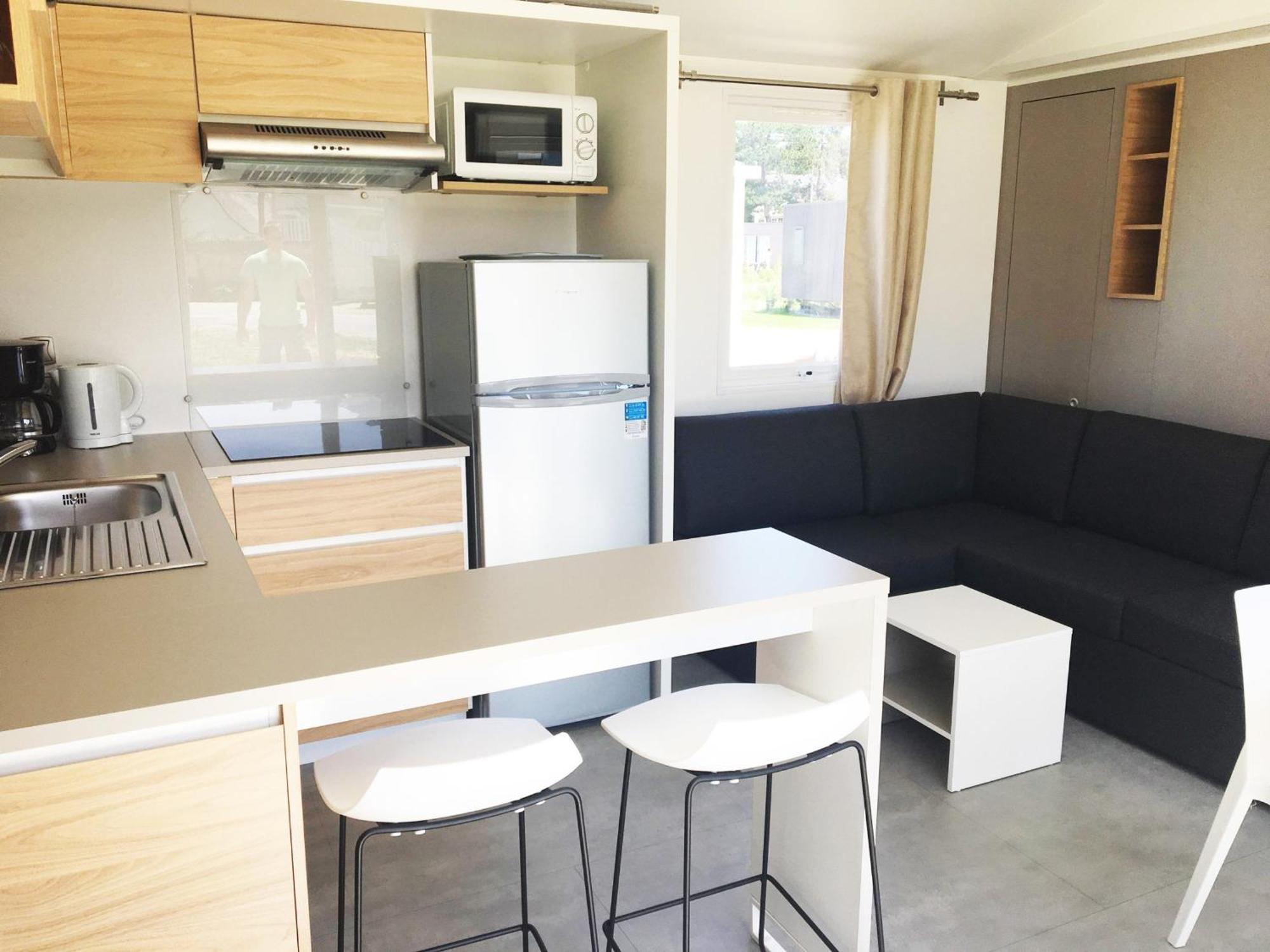 ז'ולוביל-לה-פאן Mobil-Home Confort 4 Pers, 2 Ch, Piscine Chauffee, 200M Plage, Parking, Wifi Gratuit, Animaux Ok - Fr-1-361A-32 מראה חיצוני תמונה